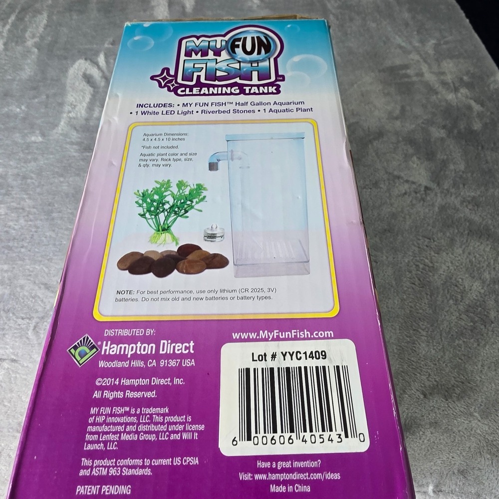 As Seen On TV My Fun Fish Tank - Brand New In Box - Kids Self-Cleaning Aquarium - Picture 2 of 4